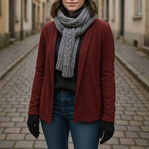 Old Navy Women's Burgundy Open-Front Cardigan
